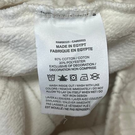 Nike Women's White Quilted Fleece Pull On High Waisted Mini Sweat Shorts Size S