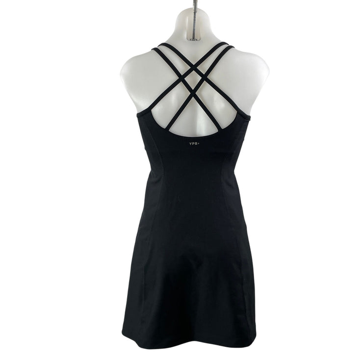 YPB Abercrombie & Fitch SculptLUX Black Sleeveless Tennis Mini Tank Dress Size S