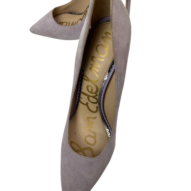 Sam Edelman Women's Brown Suede Slip On Pointed Toe Stiletto Heels Dress Shoes 7