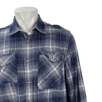 Woolrich Men's Plaid Check Collared Long Sleeve Casual Button Down Shirt Top L