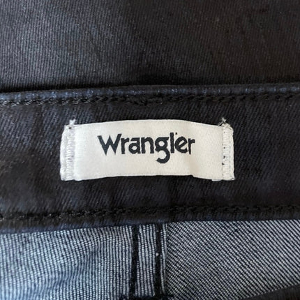 Wrangler Women's Black High Rise Wide Leg Baggy Palazzo Denim Jeans Size 24x32
