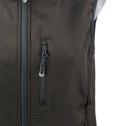 33000ft Women's Black Sleeveless Turtleneck Full Zip Outdoor Vest Jacket Size S
