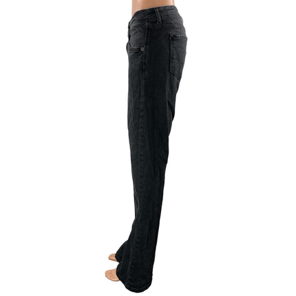Urban Outfitters BDG Women's Black Washed High Rise Flared Denim Jeans Size 34W