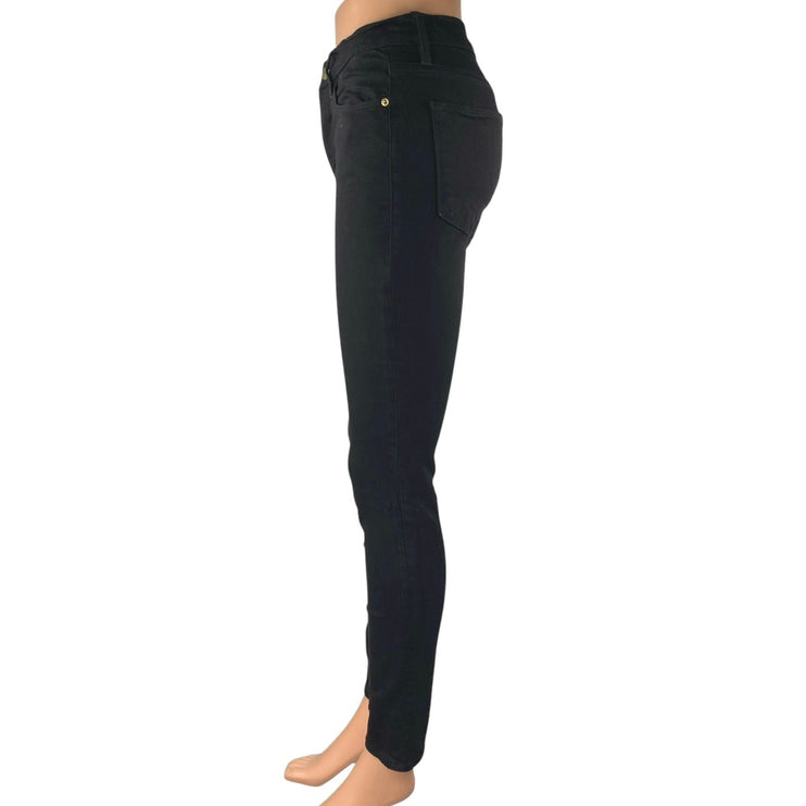 Frame Le High Women's Black High Waisted Stretch Skinny Leg Jeans Pants Size 25