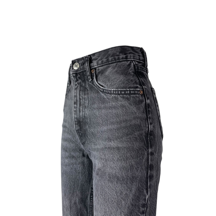 Zara Women's Black High Waisted Slim Fit Ankle Bootcut Flare Denim Jeans Pants 0