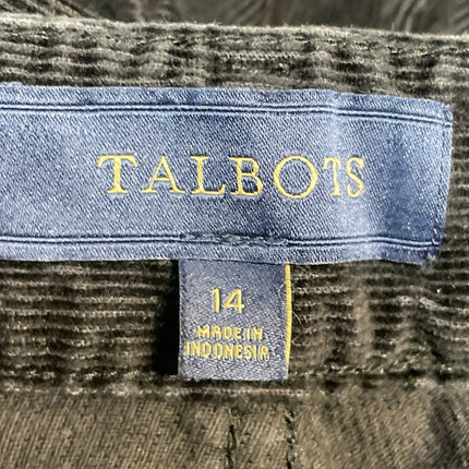 Talbots Heritage Women's Black High Rise Slim Straight Leg Denim Jeans Size 14