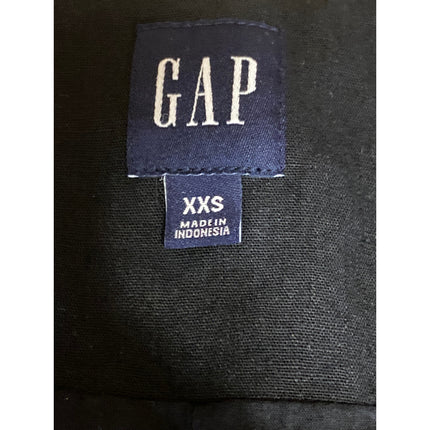 GAP Black Linen V Neck Sleeveless Tank Waistcoat Longline Suit Vest Top Size XXS