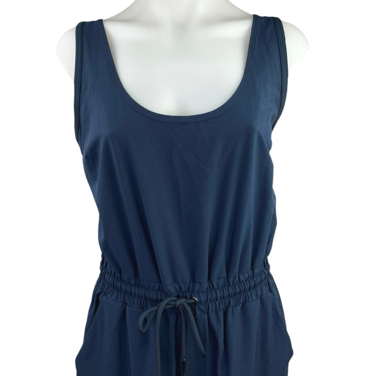 Abercrombie & Fitch Traveler Blue Sleeveless Elastic Drawstring Waist Jumpsuit S