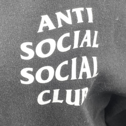 Anti Social Social Club Kkoch Black Logo Floral Graphic Hoodie Sweatshirt Top M