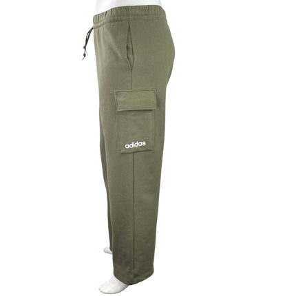 Adidas Essentials Women's Olive Green Linear Fleece Activewear Cargo Pants Sz XL