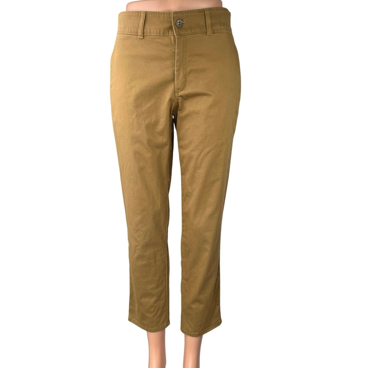 The North Face Motion XD Brown Tan Straight Crop Ankle Chino Trousers Pants 4