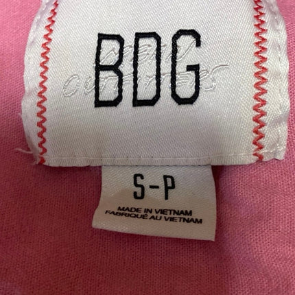 Urban Outfitters BDG Axel Pink Linen Short Sleeve Zip Up Coverall Romper Size S