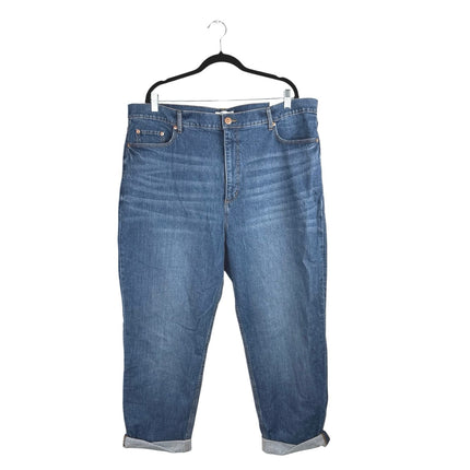 NEW Ann Taylor Loft Women's Blue Skinny Straight High Waist Denim Jeans Pants 34
