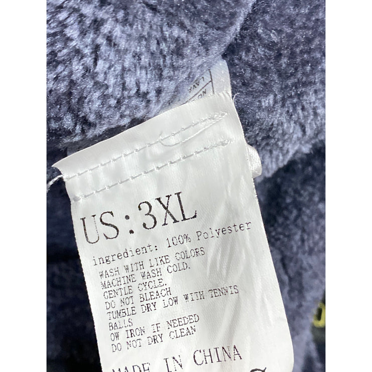 Outdoor Sport Men's Black Full Zip Long Sleeve Hooded Windbreaker Jacket Sz 3XL