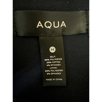 Aqua Women's Navy Blue Long Sleeve Double Breasted Blazer Suit Jacket Size M