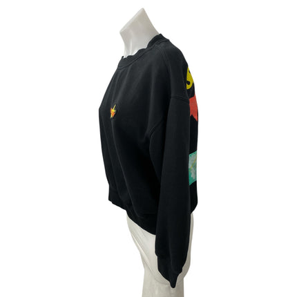 Howdy Space Program Black Logo Crew Neck Long Sleeve Sweater Sweatshirt Top S
