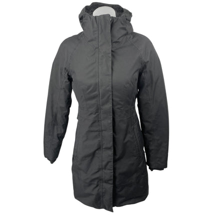 The North Face Black Long Sleeve Hooded Hoodie Trench Parka Coat Jacket Size XS