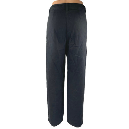 Aritzia Wilfred Women's Black High Rise Straight Wide Leg Trousers Pants Size 6