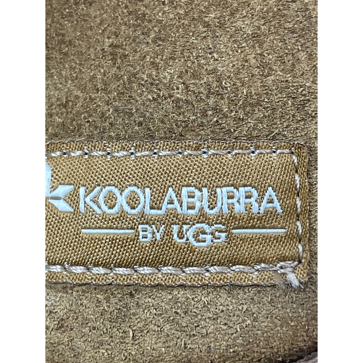 KOOLABURRA BY UGG Burra Brown Faux Fur Shearling Suede Mini Ankle Boots Size 8