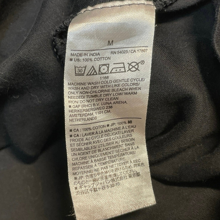 Banana Republic Luxe Touch Black Short Sleeve Performance Polo Shirt Top Size M