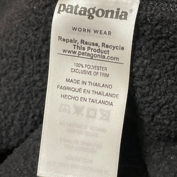 Patagonia Better Men Black Fleece Long Sleeve High Neck Sweatshirt Sweater Top L