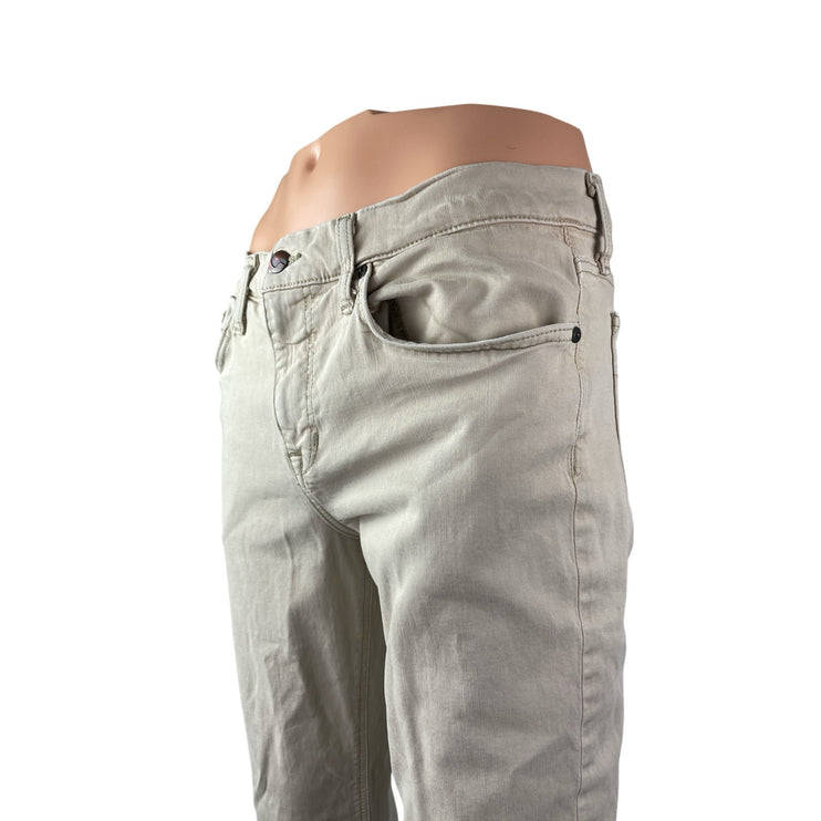 Joe's Mens Beige High Rise Slim Chino Khaki Skinny Straight Denim Jeans Pants 33