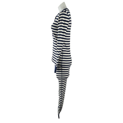 NEW J.Crew Waffle Henley Stripe Long Sleeve Leggings Pajama Sleepwear Set Sz XS