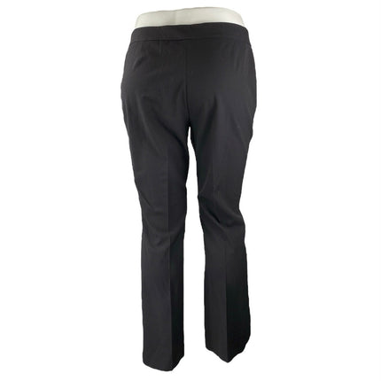 Nine West Women's Black High Waisted Straight Leg Trousers Dress Pants Size XXL