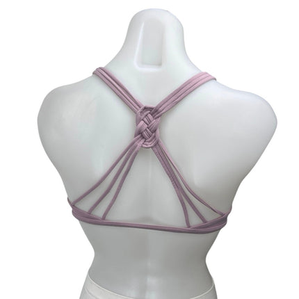 Lululemon Purple Sleeveless Cami Camisole Tank Athletic Sports Bra Crop Top Sz 2
