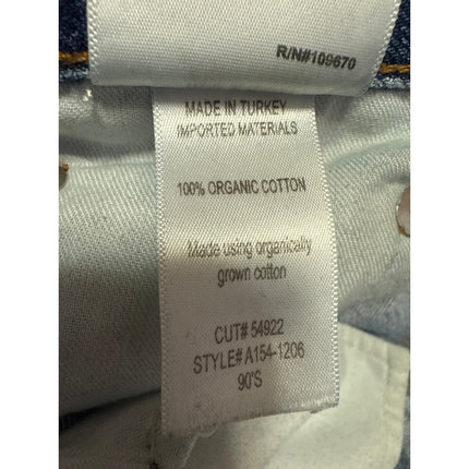 Agolde Women's Blue High Waisted Light Relaxed Straight Leg Denim Jeans Size S