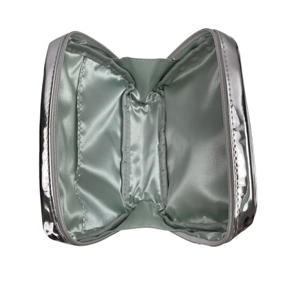 Green Sardines Shaped Cosmetic Clutch Zipper Bag Travel Makeup Organizer Bag