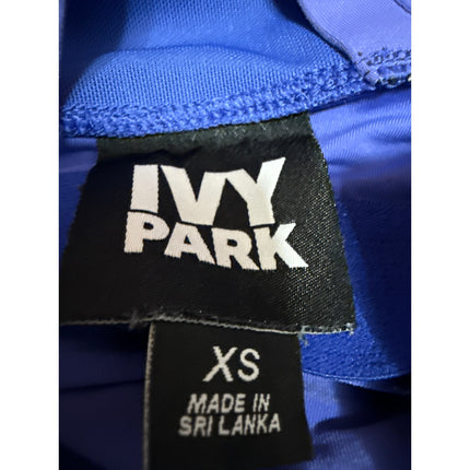 Ivy Park Blue Sleeveless Cross Back Yoga Workout Athletic Tank Top Size XS