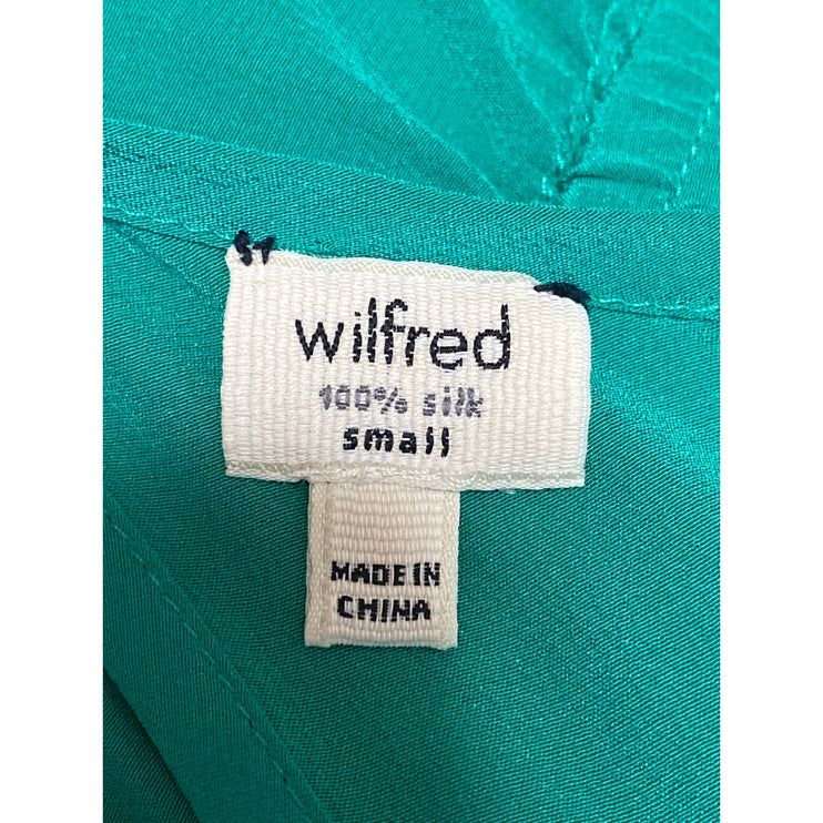 Aritzia Wilfred Green Sleeveless Cami Camisole Drawstring Jumpsuit Romper Size S