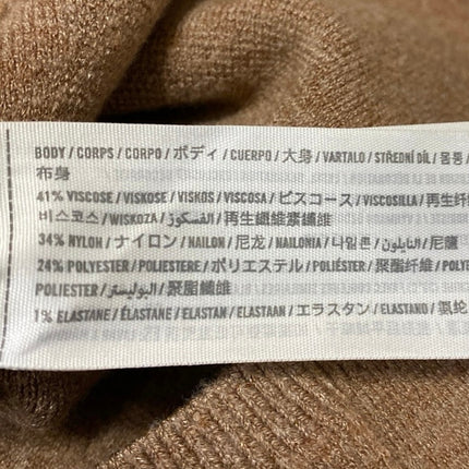 Abercrombie & Fitch Tan Sleeveless Knit Square Neck Cropped Tank Top Size M