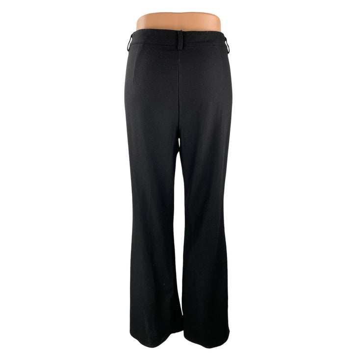 Lulus Women's Black High Waisted Flare Bootcut Wide Leg Trousers Dress Pants XL