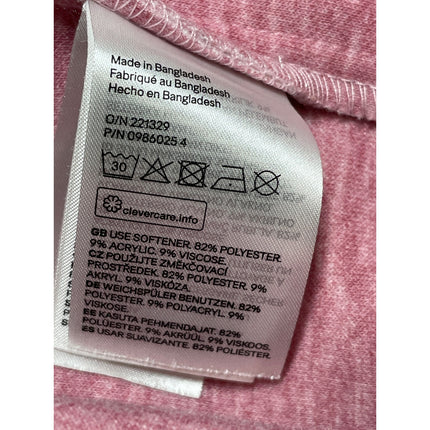 H&M Women's Pink Marled Collared Long Sleeve Button Down Shacket Coat Jacket XS