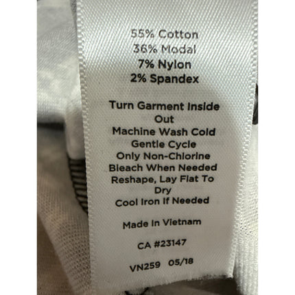 Talbots Women's Black White Geometric Half Sleeve T Shirt Tee Top Size 2XL