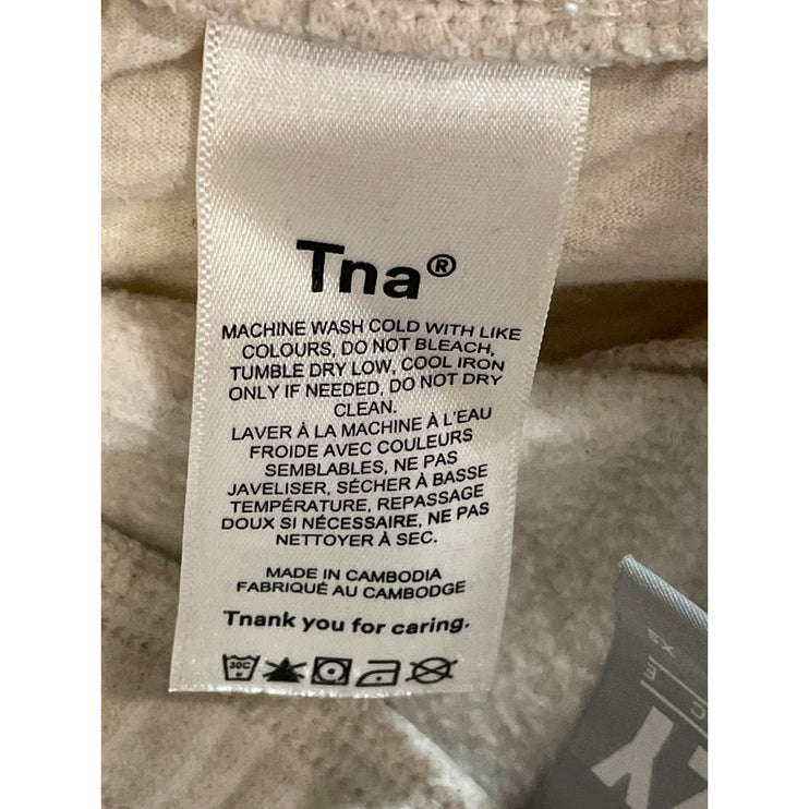 Aritzia TNA Cozy White Wide Leg Yoga Workout Athletic Activewear Sweat Shorts XS