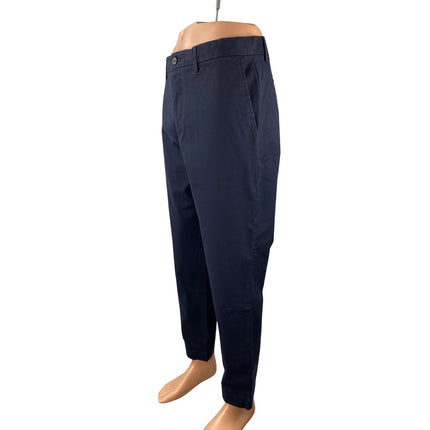 NEW Banana Republic Mason Men's Blue Tapered Chino Khaki Trousers Pants Size 35