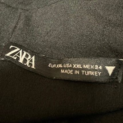 Zara Women's Black Sleeveless Halter Cami Camisole Tank Bodycon Mini Dress XXL