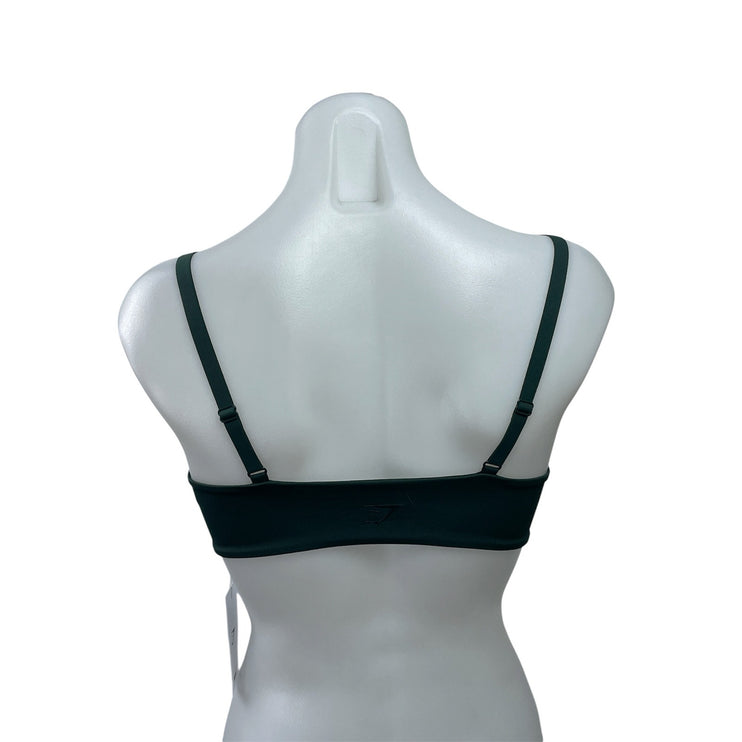 Gymshark Elevate Twist Front Green & Tan Bundle Lot of 2 Sports Bra Tank Top S
