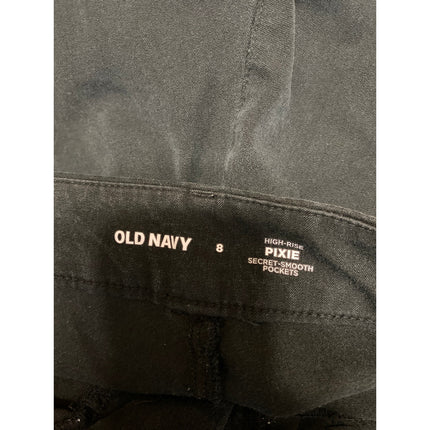 Old Navy Pixie Women's Black High Waisted Flared Bootcut Trousers Pants Size 8