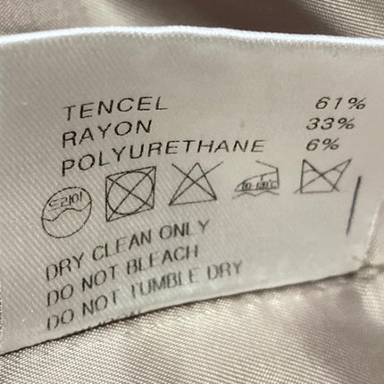 3.another Women's Beige Tan Notch Collar Button Long Sleeve Blazer Coat Jacket S