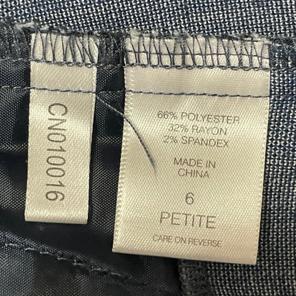 7th Avenue Women's Blue High Rise Flare Bootcut Bell Bottom Trousers Pants 6P