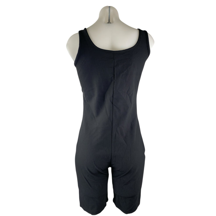 NEW CTU Women's Black Sleeveless Yoga Athletic Activewear Tank Jumpsuit Romper M