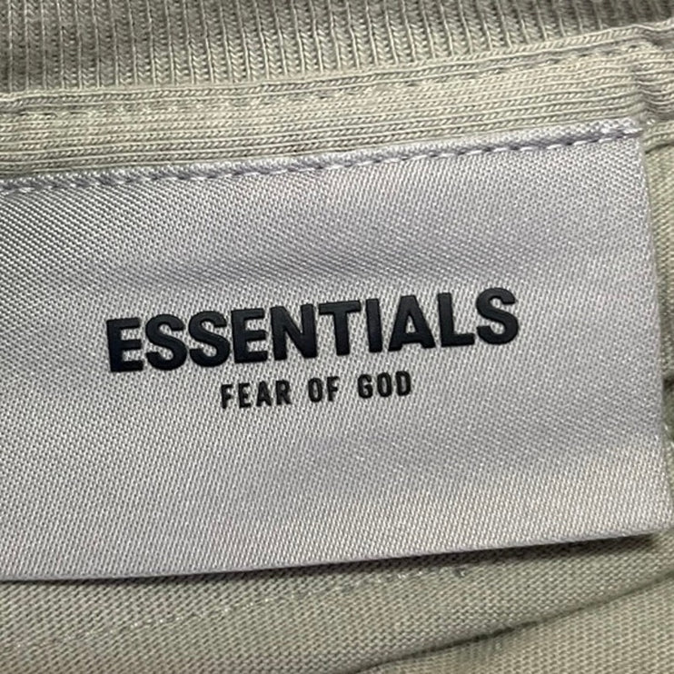 Essentials Women's Green Fear of God Crew Neck Basic T Shirt Tee Top Size XS