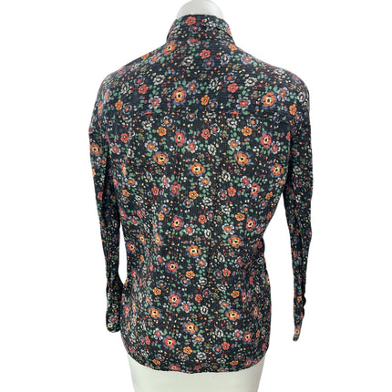 Isabel Marant Brenda Multicolor Floral Long Sleeve Button Down Shirt Top Sz S/M