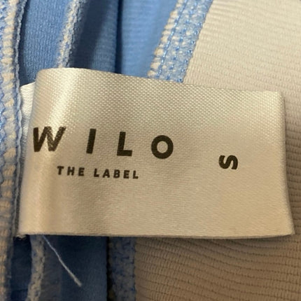 Wilo The Label Women's Blue Mid Rise Athletic Workout Running Biker Shorts Sz S