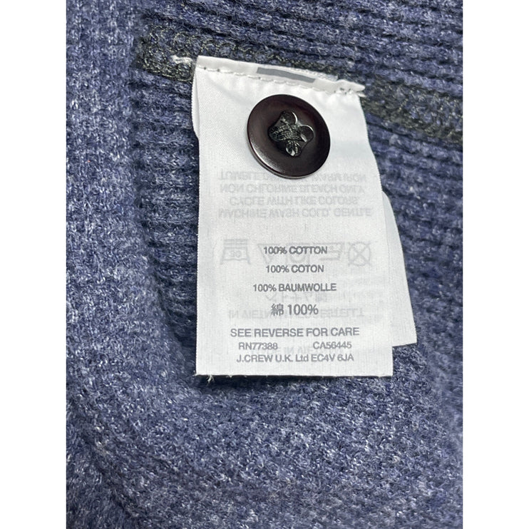 Wallace & Barnes Mens Blue Waffle Knit Long Sleeve Thermal Henley T Shirt Top XL