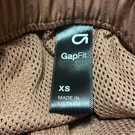 Gap Fit Women's Brown High Waisted Drawstring Tapered Jogger Sweat Pants Size XS